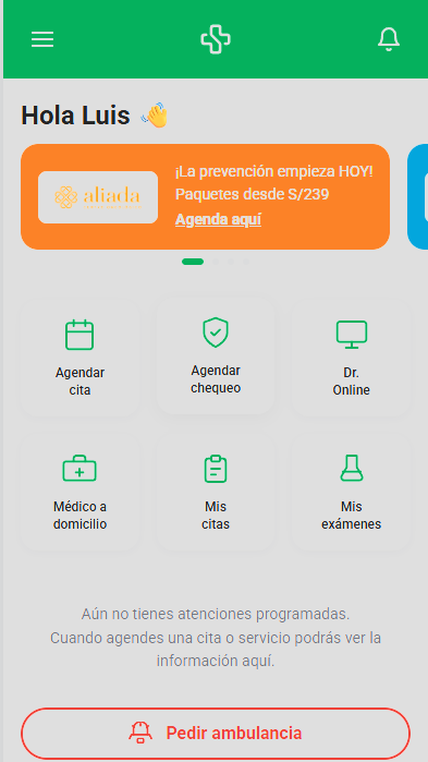 App Sanna · Chequeo preventivo